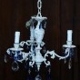 R20 - Lampadarietto cristalli blu - creato per casa al mare - EVASO